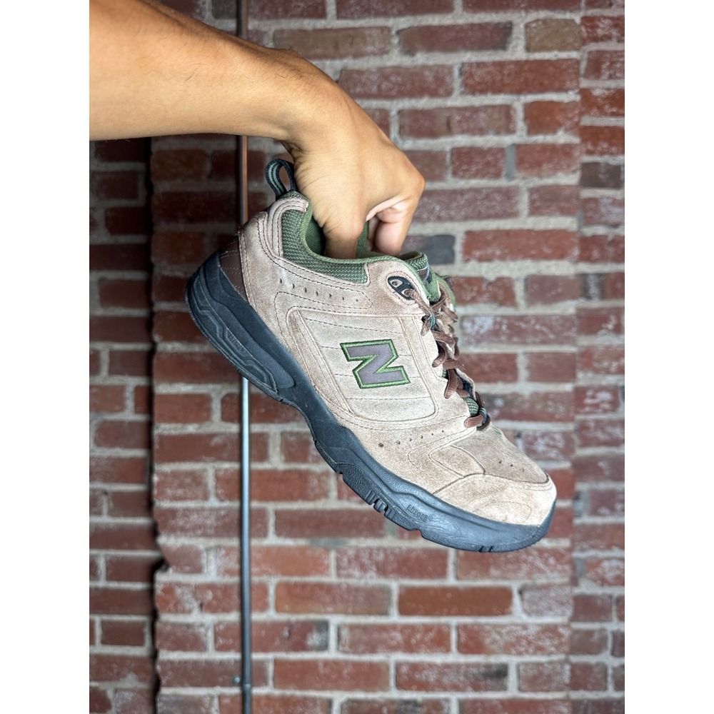 New Balance 608v2 Mens 9.5 Brown Green Suede Cross Training Sneakers MX608V20